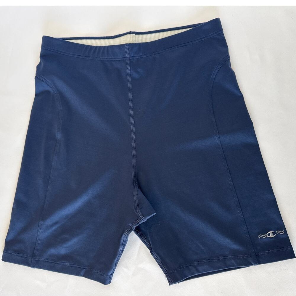 Vintage Champion Jogbra Biker Shorts Womens Large 12-14 Y2K Navy Compression